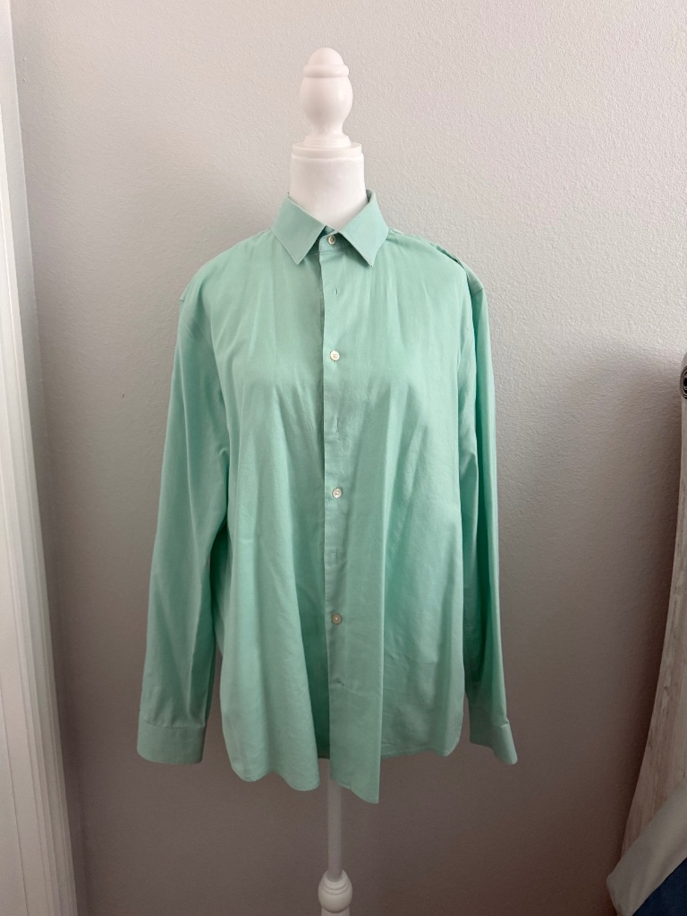 Express 1MX Dress Shirt Mint
